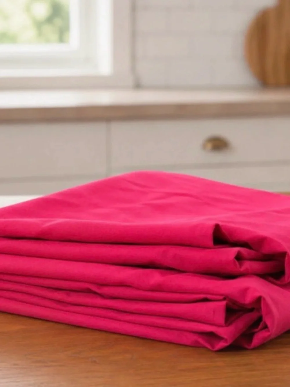 Amazon Essentials Bright Pink Polyester Tablecloth